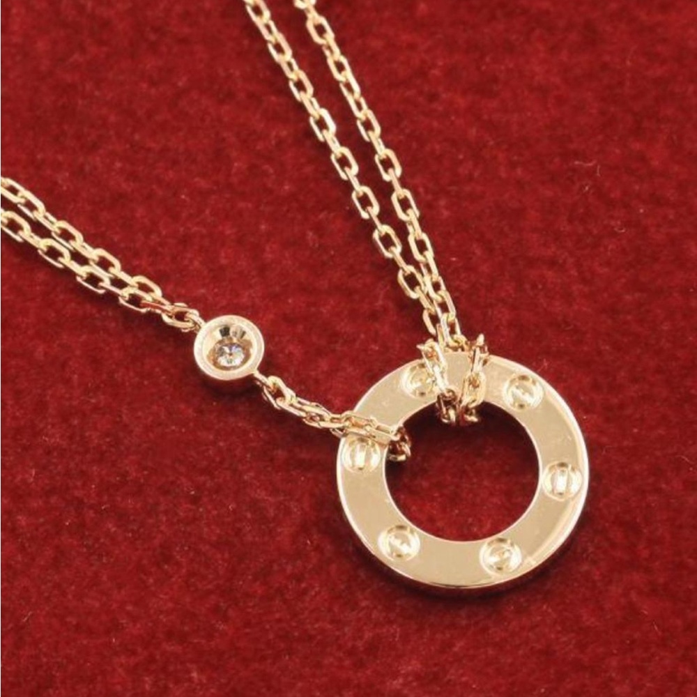 Cartier Love Yellow Gold Diamond Necklace